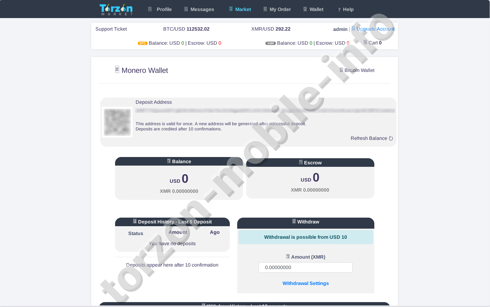 Torzon Market Monero Wallet Security